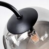 Chehalis Plafonnier, Boule lumineuse 58 cm Fumé, 6 lumières