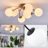Chehalis Plafonnier, Boule lumineuse Blanc, 6 lumières