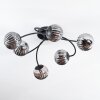 Chehalis Plafonnier, Boule lumineuse Fumé, 6 lumières