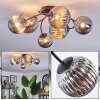 Chehalis Plafonnier, Boule lumineuse Fumé, 6 lumières