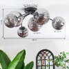 Chehalis Plafonnier, Boule lumineuse Fumé, 6 lumières