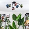Chehalis Plafonnier, Boule lumineuse 56 cm Bleu, Vert, Cuivré, 6 lumières