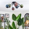 Chehalis Plafonnier, Boule lumineuse Bleu, Vert, Cuivré, 6 lumières
