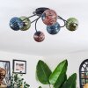 Chehalis Plafonnier, Boule lumineuse Bleu, Vert, Cuivré, 6 lumières