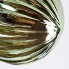 Chehalis Plafonnier, Boule lumineuse Bleu, Vert, Cuivré, 6 lumières