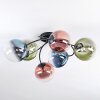 Chehalis Plafonnier, Boule lumineuse 56 cm Bleu, Vert, Clair, Cuivré, 6 lumières