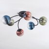 Chehalis Plafonnier, Boule lumineuse 56 cm Bleu, Vert, Clair, Cuivré, 6 lumières