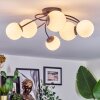 Chehalis Plafonnier, Boule lumineuse Blanc, 6 lumières