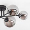 Chehalis Plafonnier, Boule lumineuse 20 cm Fumé, 6 lumières
