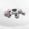 Chehalis Plafonnier, Boule lumineuse 20 cm Fumé, 6 lumières