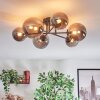 Chehalis Plafonnier, Boule lumineuse 20 cm Fumé, 6 lumières