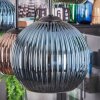 Koyoto Suspension, Boule lumineuse, Suspension Bleu, Vert, Cuivré, 6 lumières