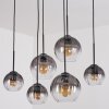 Koyoto Suspension, Boule lumineuse, Suspension Clair, Fumé, 6 lumières