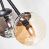 Chehalis Plafonnier, Boule lumineuse 55 cm Ambre, Fumé, 6 lumières