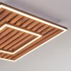 Meron Plafonnier LED Couleur bois, Noir, 1 lumière