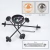 Chehalis Plafonnier, Boule lumineuse Ambre, Fumé, 6 lumières
