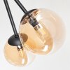 Chehalis Plafonnier, Boule lumineuse Ambre, 6 lumières