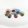 Chehalis Plafonnier, Boule lumineuse Bleu, Vert, Cuivré, 6 lumières