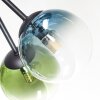Chehalis Plafonnier, Boule lumineuse Bleu, Vert, Clair, Cuivré, 6 lumières