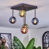 Chehalis Plafonnier, Boule lumineuse Bleu, Vert, Cuivré, 5 lumières