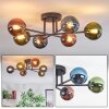 Chehalis Plafonnier, Boule lumineuse Bleu, Vert, Cuivré, 6 lumières