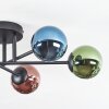 Chehalis Plafonnier, Boule lumineuse Bleu, Vert, Cuivré, 6 lumières