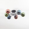 Chehalis Plafonnier, Boule lumineuse Bleu, Vert, Cuivré, 6 lumières
