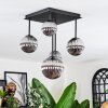 Chehalis Plafonnier, Boule lumineuse Fumé, 5 lumières