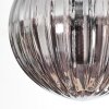 Chehalis Plafonnier, Boule lumineuse Fumé, 5 lumières