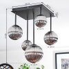 Chehalis Plafonnier, Boule lumineuse Fumé, 5 lumières