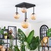 Chehalis Plafonnier, Boule lumineuse Ambre, 5 lumières