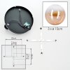 Chehalis Plafonnier, Boule lumineuse 34 cm Ambre, Clair, 3 lumières