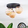 Chehalis Plafonnier, Boule lumineuse 34 cm Ambre, 3 lumières