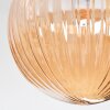 Chehalis Plafonnier, Boule lumineuse 34 cm Ambre, 3 lumières