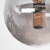 Chehalis Plafonnier, Boule lumineuse Ambre, Fumé, 5 lumières