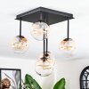 Chehalis Plafonnier, Boule lumineuse Ambre, Clair, 5 lumières