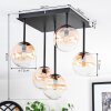 Chehalis Plafonnier, Boule lumineuse Ambre, Clair, 5 lumières