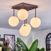Chehalis Plafonnier, Boule lumineuse Blanc, 5 lumières