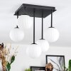 Chehalis Plafonnier, Boule lumineuse Blanc, 5 lumières