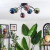 Chehalis Plafonnier, Boule lumineuse Bleu, Vert, Cuivré, 6 lumières
