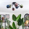 Chehalis Plafonnier, Boule lumineuse Bleu, Vert, Cuivré, 6 lumières