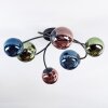 Chehalis Plafonnier, Boule lumineuse Bleu, Vert, Cuivré, 6 lumières
