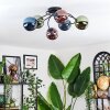 Chehalis Plafonnier, Boule lumineuse Bleu, Vert, Cuivré, 6 lumières