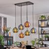 Koyoto Suspension, Boule lumineuse, Suspension Bleu, Vert, Cuivré, 6 lumières