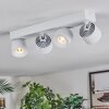 Narel Plafonnier, Spot de plafond LED Blanc, 4 lumières
