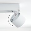 Narel Plafonnier, Spot de plafond LED Blanc, 4 lumières
