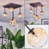 Chehalis Plafonnier, Boule lumineuse Ambre, Clair, 5 lumières