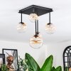 Chehalis Plafonnier, Boule lumineuse Ambre, Clair, 5 lumières