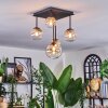 Chehalis Plafonnier, Boule lumineuse Ambre, Clair, 5 lumières