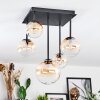 Chehalis Plafonnier, Boule lumineuse Ambre, Clair, 5 lumières